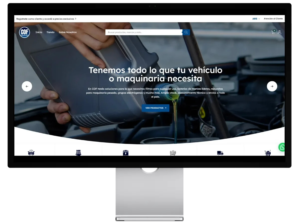 Desarrollo de e-commerce avanzado con multimoneda y automatizaciones por Estudio Pixel Web
