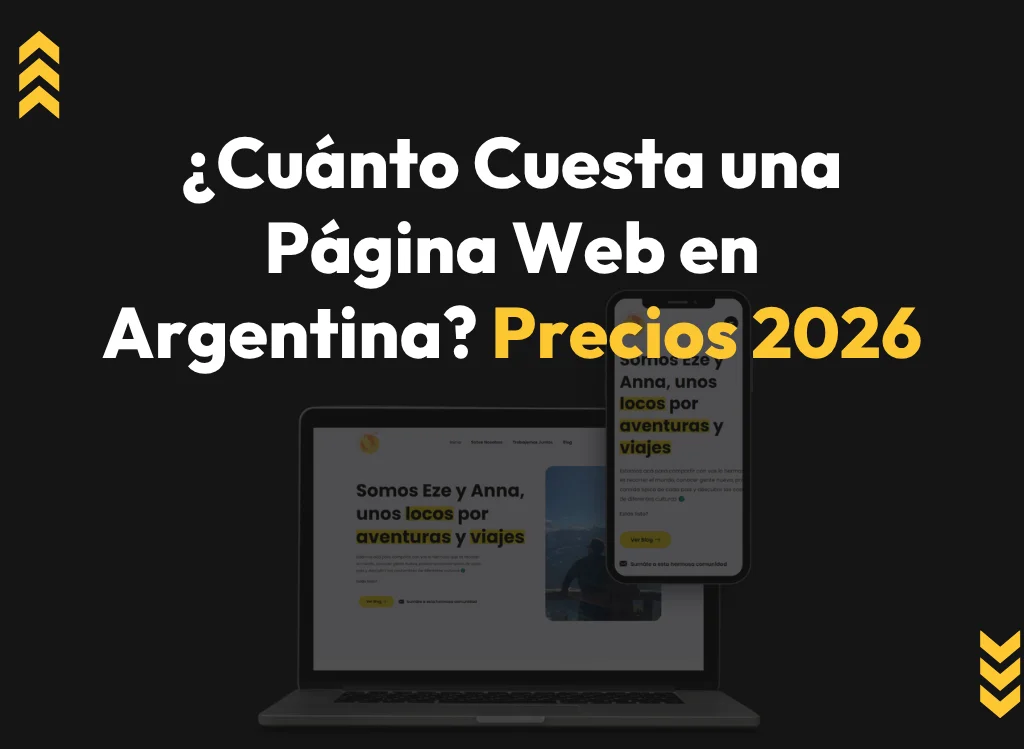 Precios de diseño y desarrollo de páginas web en Argentina actualizados 2026