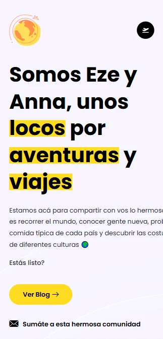 Eze y Anna — Vista móvil