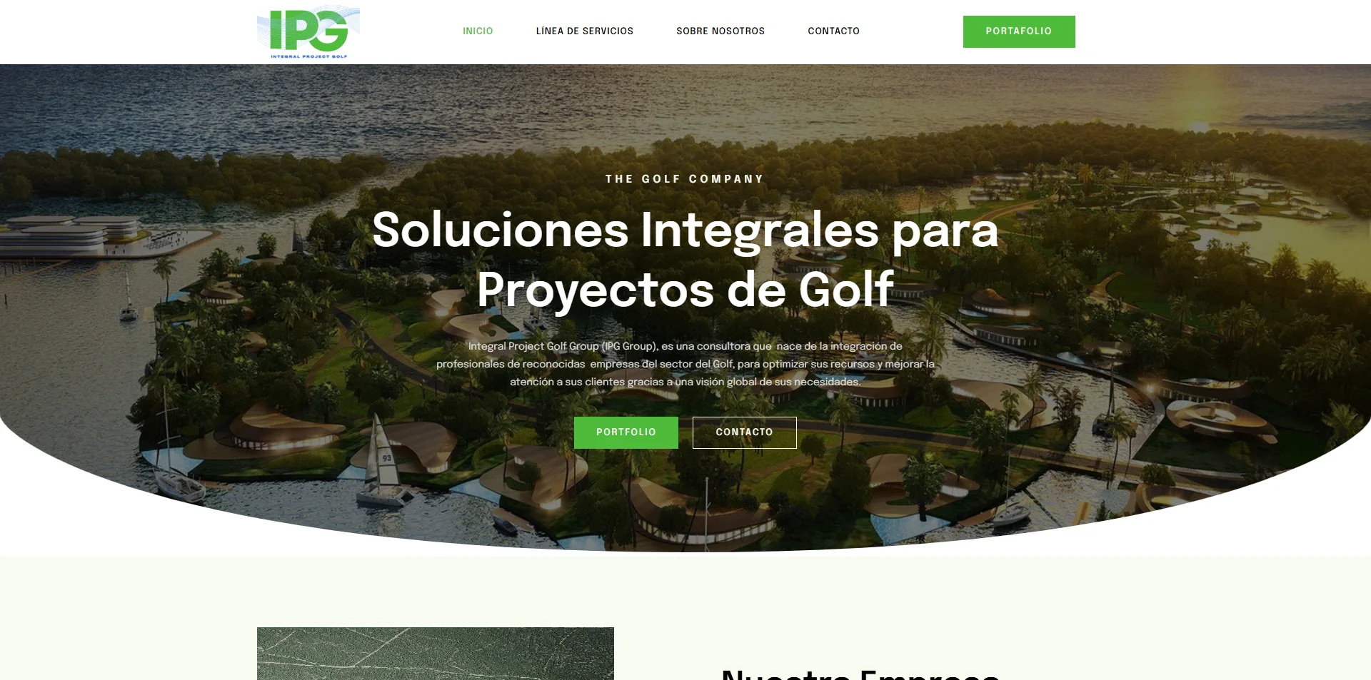 IPG Golf — Web corporativa