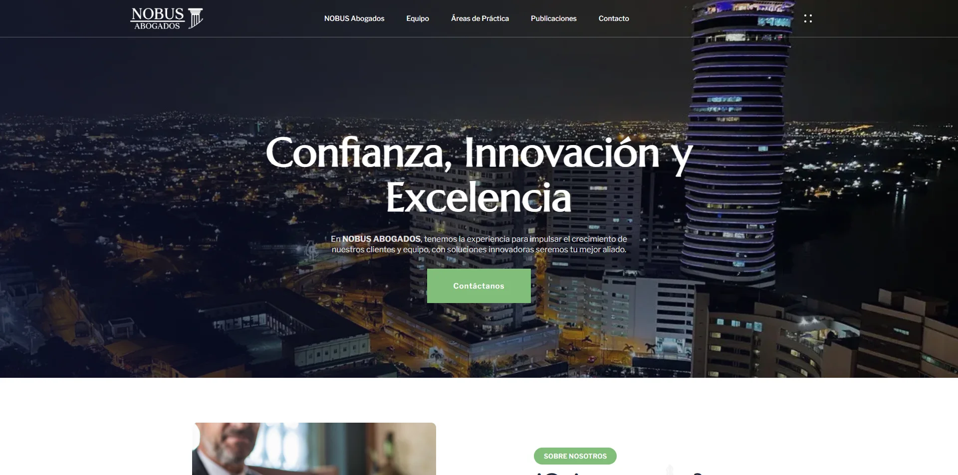 NOBUS Abogados — Diseño web profesional para estudio jurídico